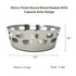 Round Bread Basket-Capsule Hole Single Wall, Mirror