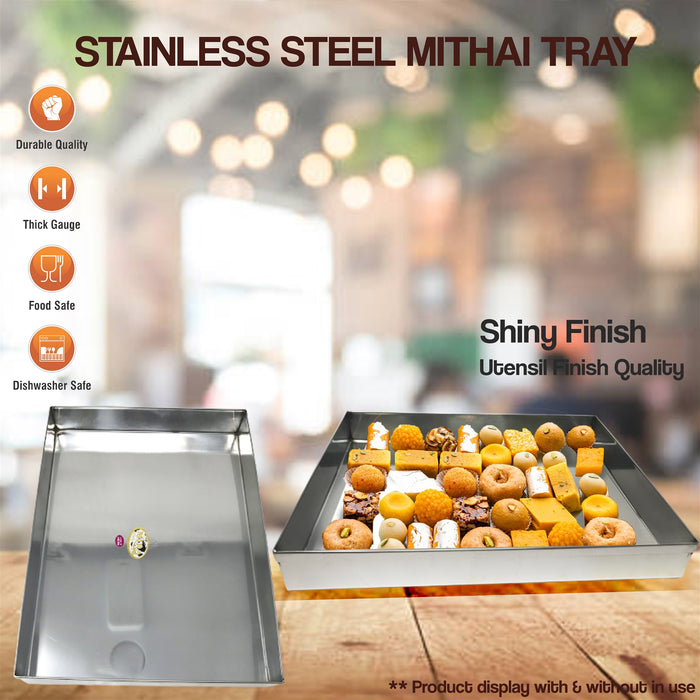 Mithai Tray Stainless Steel