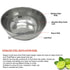 Stainless Steel Mukta Katori Bowl: Available in three sizes - 2oz, 4oz, 6oz