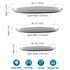 Unbreakable oval platter made of 18/8 stainless steel