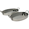 Hammered Finish Stainless Steel Oval Au Gratin Dish with Handle – Elegant Serveware for Curries & Biryani