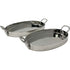 Hammered Finish Stainless Steel Oval Au Gratin Dish with Handle – Elegant Serveware for Roasts and Casseroles