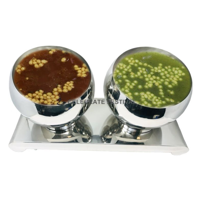 Stainless Steel Pani Puri Matka Buffet Display