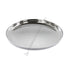 Round Stainless Steel Hammered Platter with Glossy Finish for Serving Food