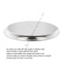 Polished Stainless Steel Round Platter with Hammered Texture for Special Occasions