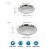Elegant Hammered Stainless Steel Platter for Family-Style Dining