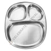Stainless Steel Round snacks/ Pav Bhaji/ Samosa Plate/ Thali