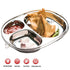 Stainless Steel Round snacks/ Pav Bhaji/ Samosa Plate/ Thali