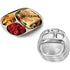 Stainless Steel Round snacks/ Pav Bhaji/ Samosa Plate/ Thali