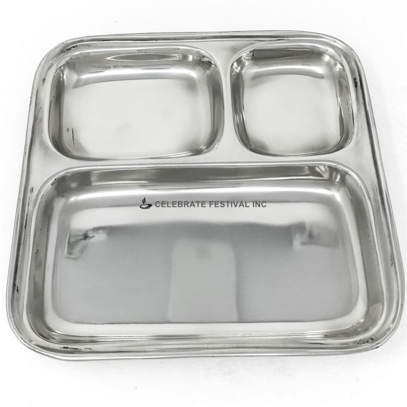 Square Thali Plate – Celebratefestivalinc