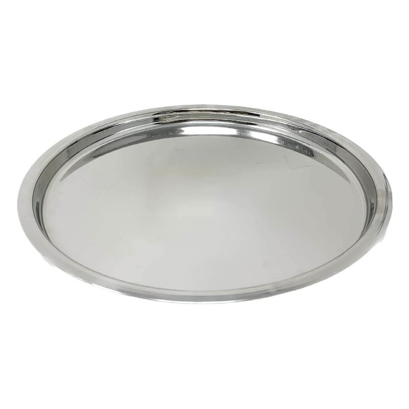 Stainless Steel Lunch Thali - Plain Border
