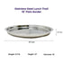 Stainless Steel Lunch Thali - Plain Border
