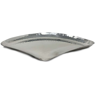 Stainless Steel Triangular Platter – Abstract Modern Serveware for Appetizers & Desserts