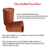 All Natural Clay Kullad Tea-glass Design 8oz   (price per dz)