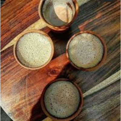 Kullad: Natural Clay Tea Cup/Indian Traditional/Cup Set of 12 Kullads/ 4 Oz and 6 Oz Capacity (Design T-7),  Price per Dz