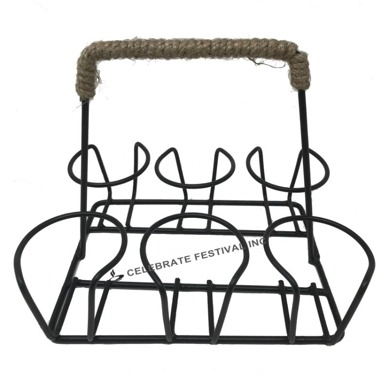 Chai-Tea glass holder Black-jute-6