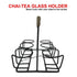 Chai-Tea glass holder Black-jute-6