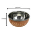 Stackable Copper Stainless Steel Hammered Katori Bowl for Traditional and Modern Meals