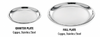 Heavy Duty 8'' Copper Stainless Steel Hammered Quarter Plate – Durable & Stylish Tableware