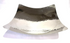 Single wall hammered stainless steel platter with raised legs