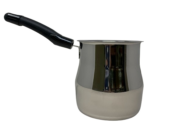 Stainless Steel Tandoori Chai Pan/ Turkish Coffee Pot/Saucepan Coffee Maker/Sauce Pan Butter Melter/Milk Warmer Pots for Stove Top: Available in  16oz and 32 oz by Winco