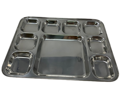 Dishwasher Safe Stainless Steel Serving Plate for Easy Cleaning and Maintenance