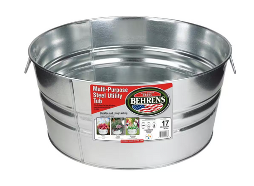 17 Gal. Galvanized Steel Round Cleaning Bucket