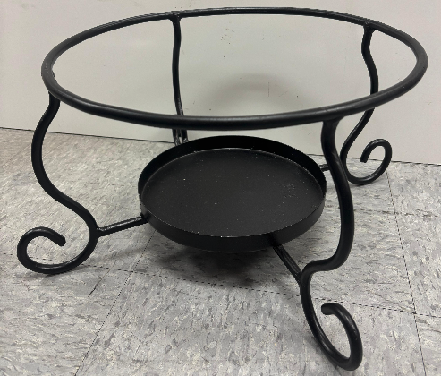 Heavy-Duty Mild Steel Burner Stand with Built-In Drip Tray