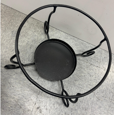 Heavy-Duty Mild Steel Burner Stand with Built-In Drip Tray
