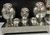 Stainless Steel Pani Puri Buffet Set – Plain Finish