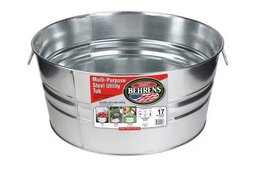 17 Gal. Galvanized Steel Round Cleaning Bucket