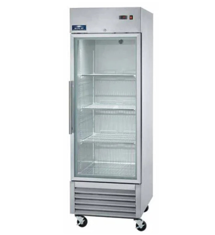 Arctic Air AGR23 Glass Door Reach-In Refrigerator 23 Cu. Ft. – 27" Single Section Commercial Display Fridge