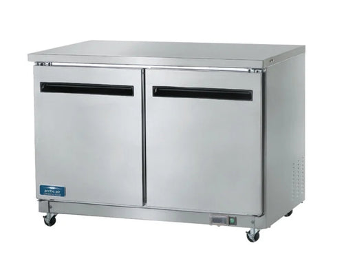 Arctic Air AUC48F Undercounter Freezer 12 Cu. Ft. – 48" Two Door Commercial Worktop Freezer