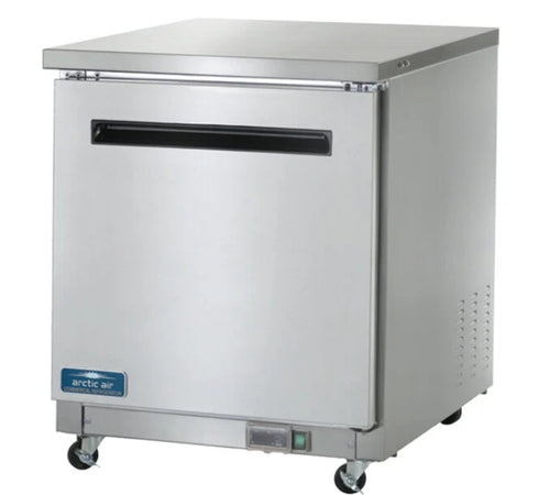 Arctic Air AUC27R Undercounter Refrigerator 6.5 Cu. Ft. – 27" Single Door Commercial Worktop Fridge