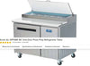 Arctic Air APP48R Pizza Prep Refrigerator 48" – 12 Cu. Ft. One Door Commercial Pizza Prep Table