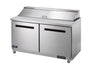 Arctic Air AST60R Sandwich Prep Table 61" – 15.5 Cu. Ft. Two Door Commercial Refrigerated Prep Table