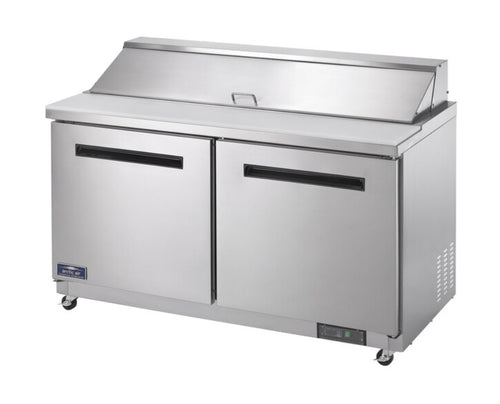 Arctic Air AMT60R Mega Top Sandwich Prep Table 60" – 15.5 Cu. Ft. 2 Door Commercial Refrigerated Prep Table