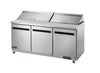 Arctic Air AST72R Sandwich Prep Table 72" – 18 Cu. Ft. Three Door Commercial Refrigerated Prep Table