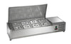 Arctic Air ACP48 Refrigerated Countertop Condiment Prep Station 48" – 8 Pan Commercial Prep Rail