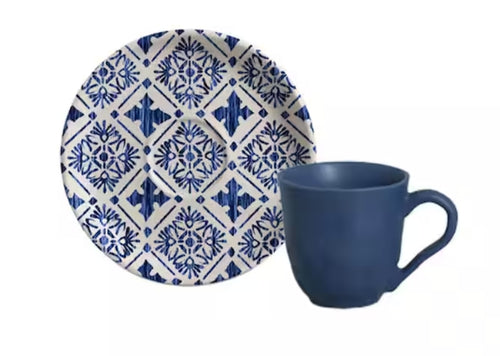 Porto Brasil Bio Coffee Cup With Saucer Stoneware Maya ( Case of 12)