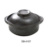 Yanco DB-4107 Diamond Black 6.5″ Skillet with LID 20 OZ, with Handle, China, Matte Black Glaze (1Dz)