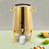 3.43 Gallon Gold Stainless Steel Hot Beverage Dispenser with Spigot & Fuel Holder