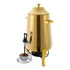 3.43 Gallon Gold Stainless Steel Hot Beverage Dispenser with Spigot & Fuel Holder