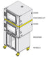 EURODIB XWKQT-00HS & XWKQT-04EF Bakerlux Stacking Kits
