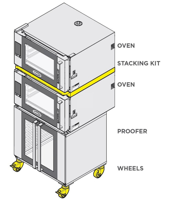 EURODIB XWKQT-00HS & XWKQT-04EF Bakerlux Stacking Kits