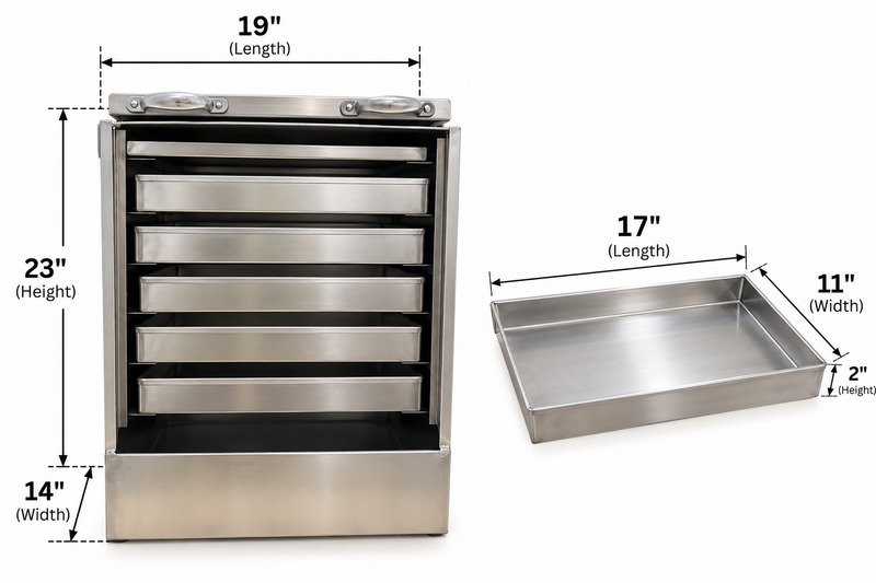 Heavy Duty Aluminum Sandwich Dhokla Box / Steamer Box - 5 trays