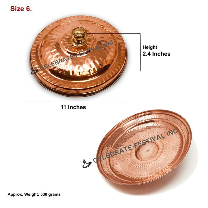 Copper Stainless Steel Handi Cover Lid