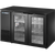 True TBB24-48-2G-Z1-BST-B-1 Glass Swing Door Back Bar 24″ Depth Single Zone Cooler with Black Sub Top and Black Exterior