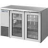 True TBB24-48-2G-Z1-SFT-S-1 Glass Swing Door Back Bar 24″ Depth Single Zone Cooler with Stainless Finished Top and Stainless Exterior