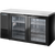 True TBB24-60-2G-Z1-SFT-B-1 Glass Swing Door Back Bar 24″ Depth Single Zone Cooler with Stainless Finished Top and Black Exterior